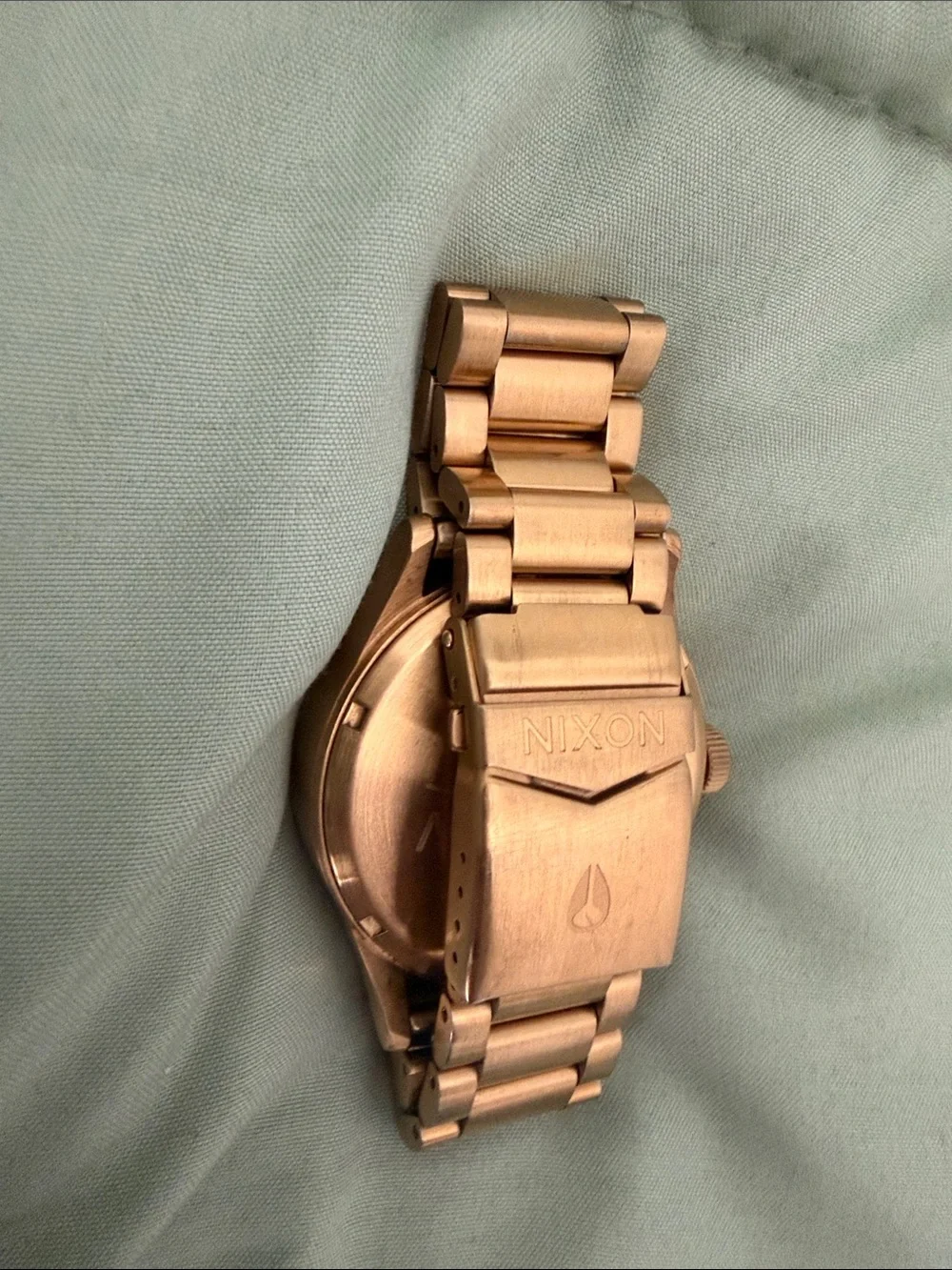 Nixon Gold Men's Watch with Black Dial